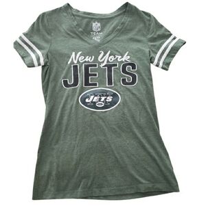 NFL Team Apparel Gray V-Neck Shirt- XS